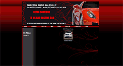 Desktop Screenshot of foreignautosalesllc.com
